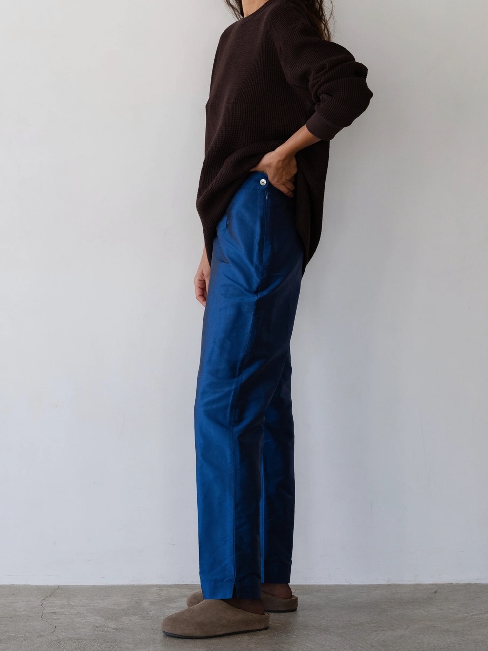 DONNI The Taffeta Cigarette Pant Size 6 NWT